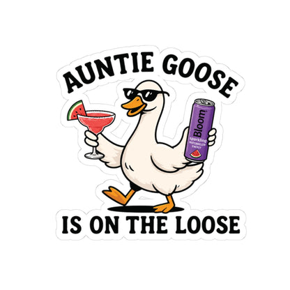 Auntie Goose Is On The Loose Sticker