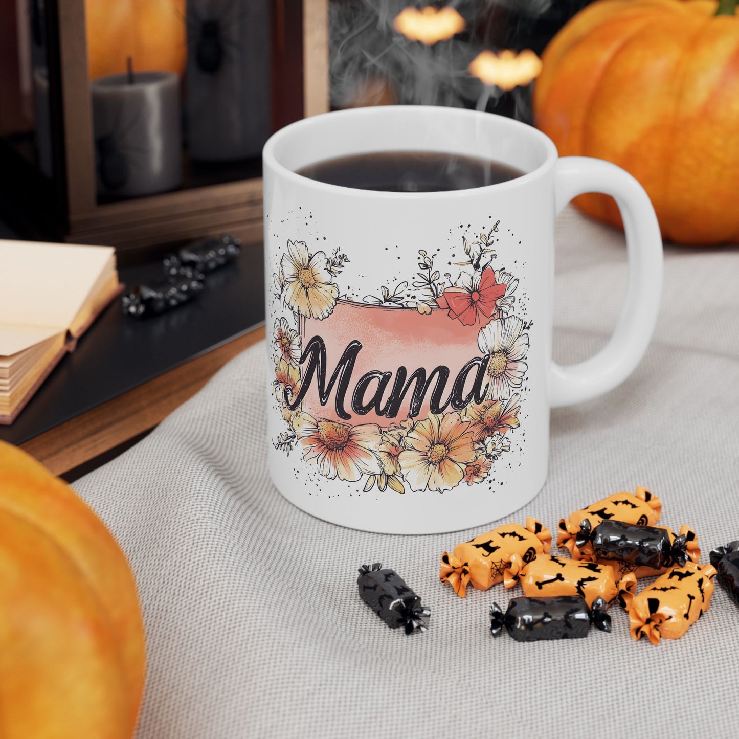 Mama Floral Ceramic Mug