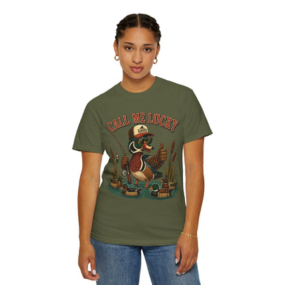 Call Me Lucky Duck Fishing T-Shirt