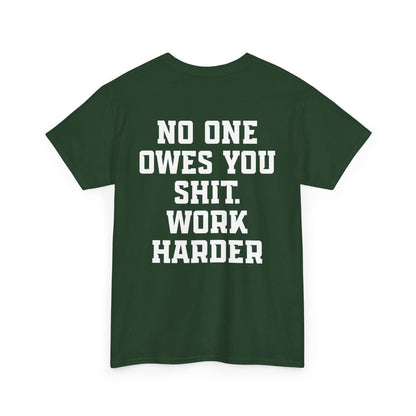 No One Owes You Shit. Work Harder