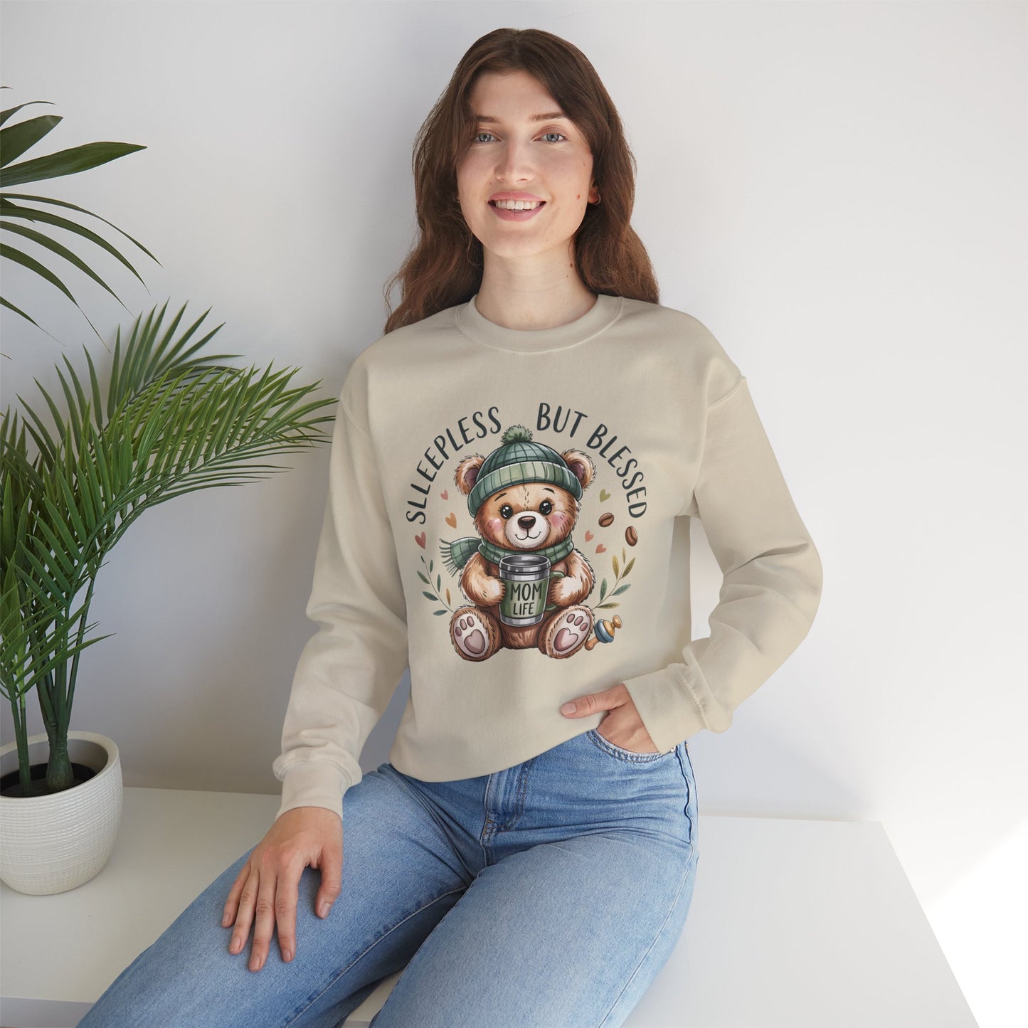 Sleepless But Blessed Crewneck