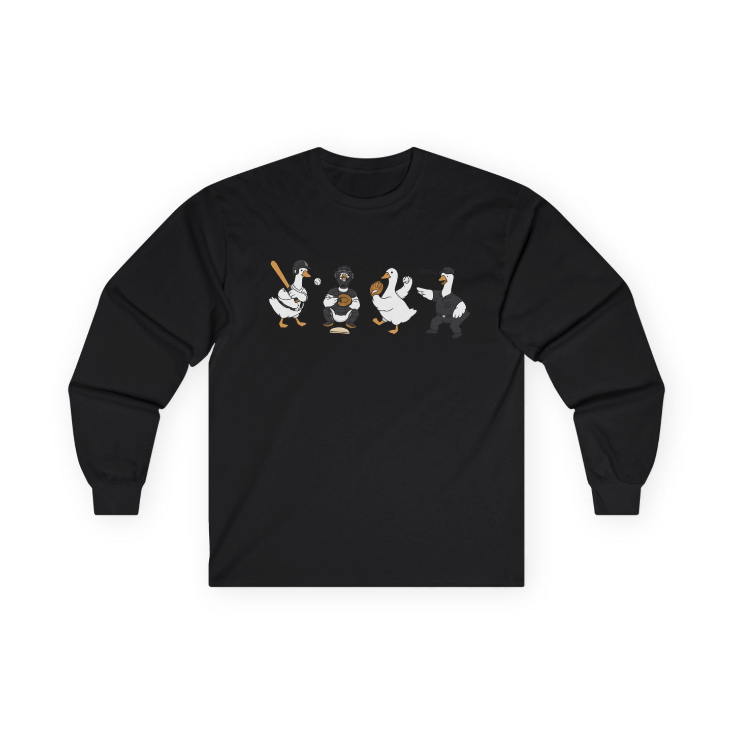 Baseball Players Lineup Long Sleeve Tee