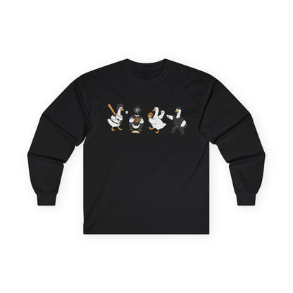 Baseball Players Lineup Long Sleeve Tee