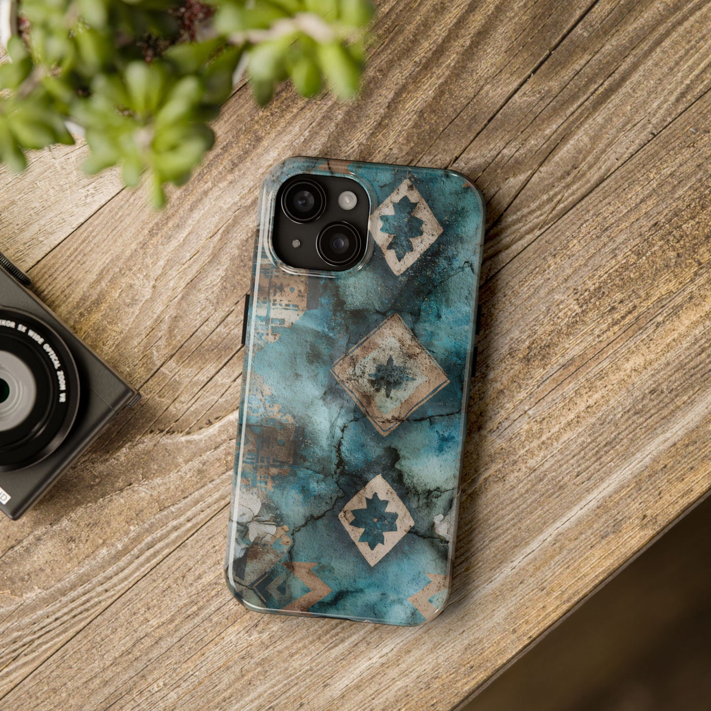 Rustic Tile Tough Phone Case