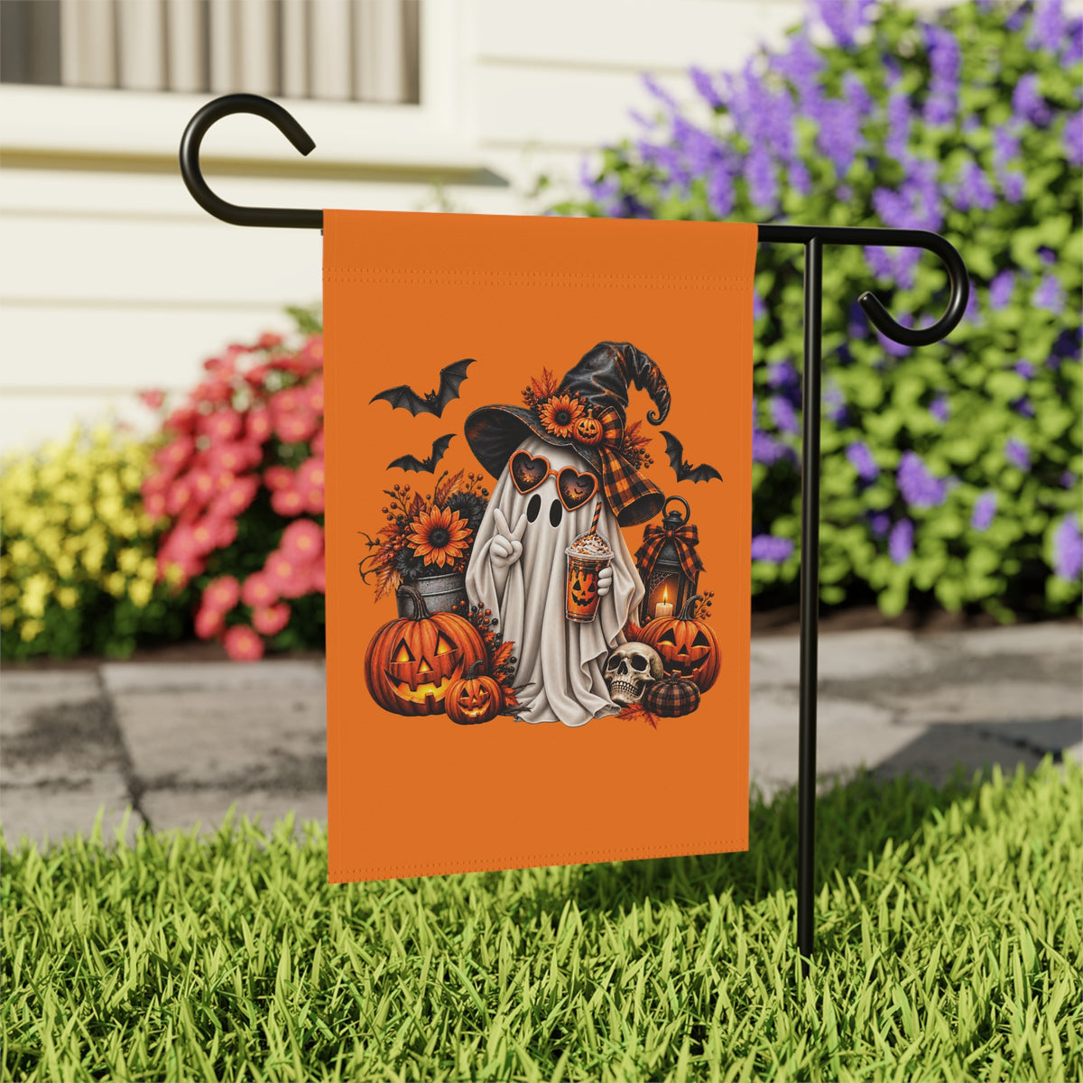 Halloween Ghost Garden Flag