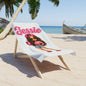 Personalized 'Jessie' Beach Towel — Cute Girly Cartoon Design, Summer Pool & Beach Towel