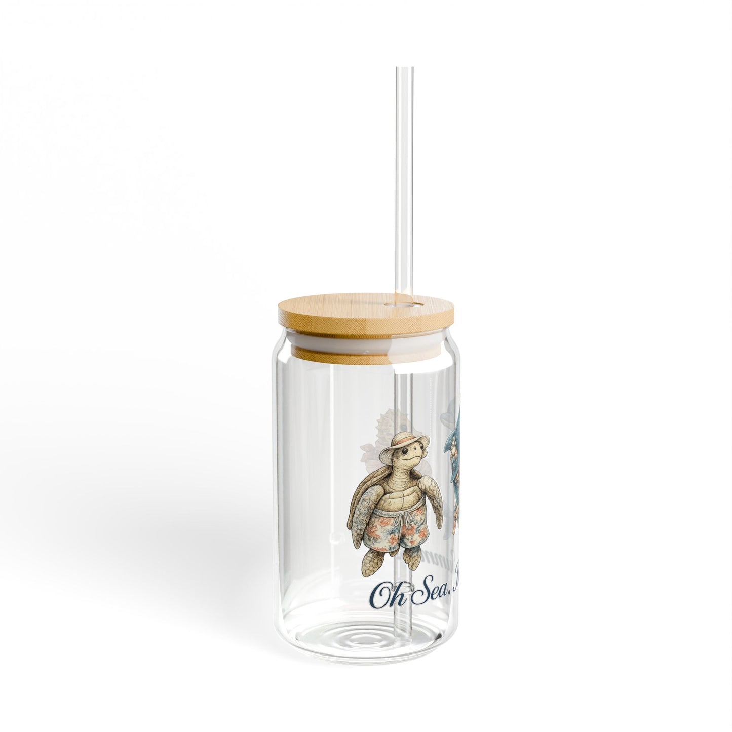 "Oh Sea, It’s Summer" Sipper Glass 16oz