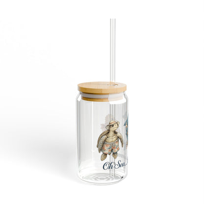 "Oh Sea, It’s Summer" Sipper Glass 16oz