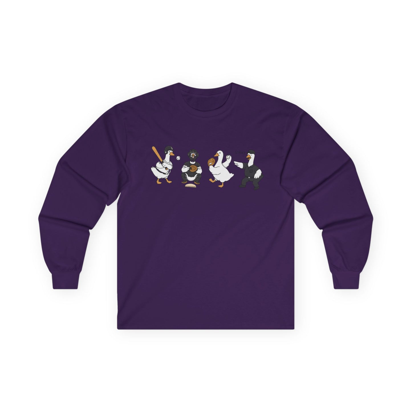 Baseball Players Lineup Long Sleeve Tee