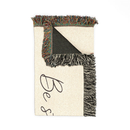 Be Still and Know Psalm 46:10 Woven Blanket | Inspirational Scripture Throw