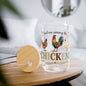 Chicken Farm Sipper Glass 16oz