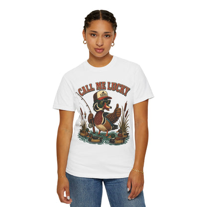Call Me Lucky Duck Fishing T-Shirt
