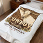 Western Skull & Leopard Print Throw
