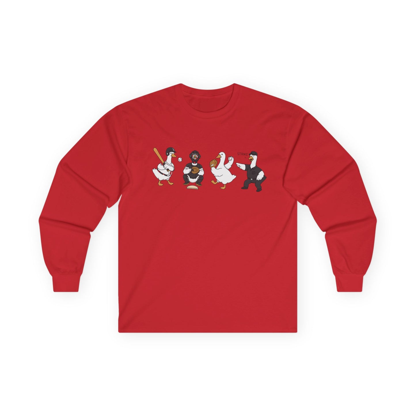 Baseball Players Lineup Long Sleeve Tee