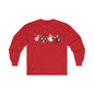 Baseball Players Lineup Long Sleeve Tee