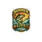 Summer Life Fishing Sticker