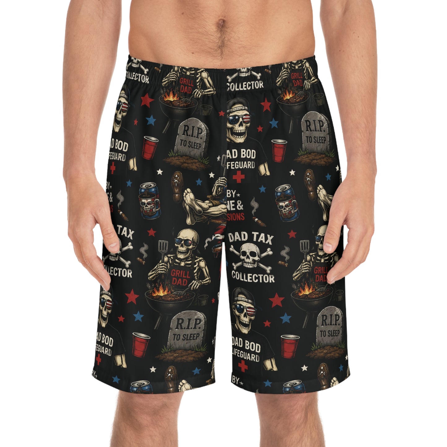 Dad Skull Board Shorts