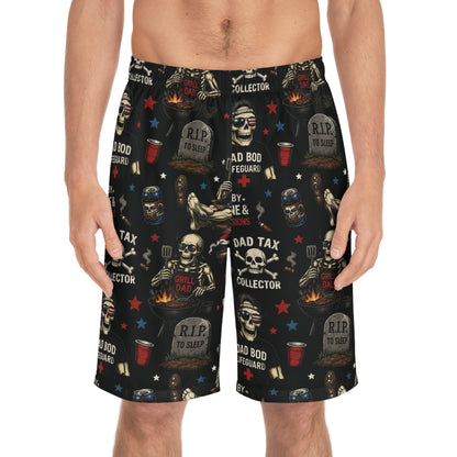 Dad Skull Board Shorts