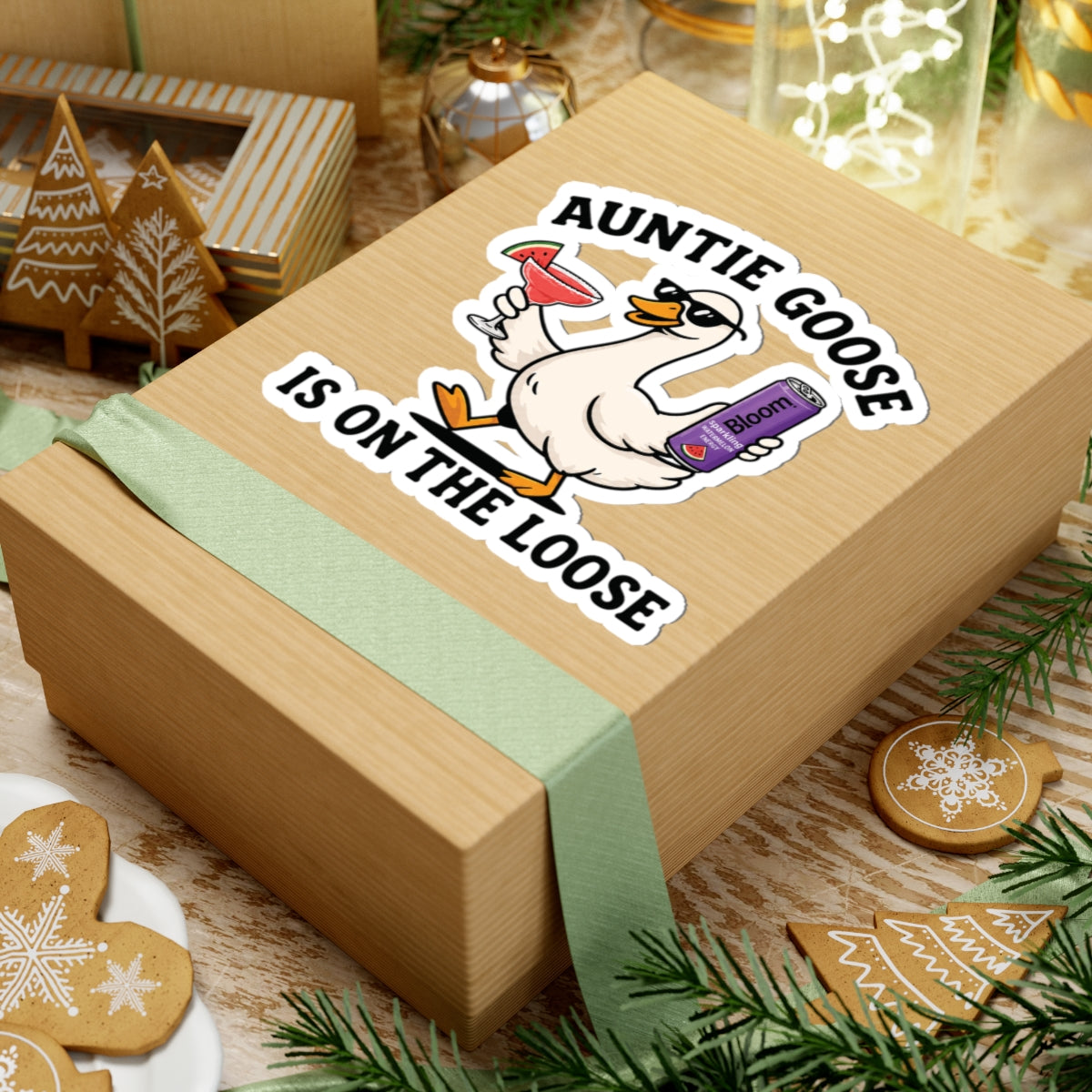 Auntie Goose Is On The Loose Sticker