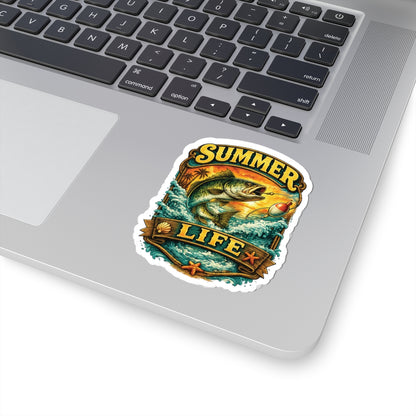Summer Life Fishing Sticker
