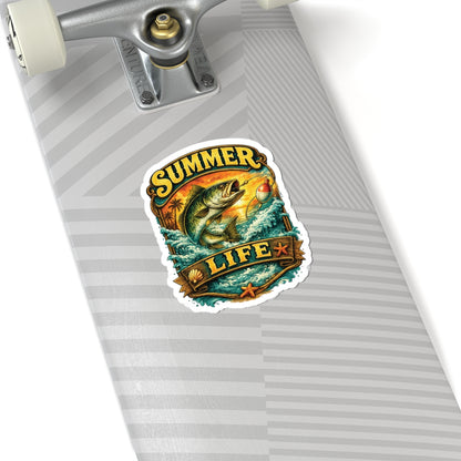 Summer Life Fishing Sticker