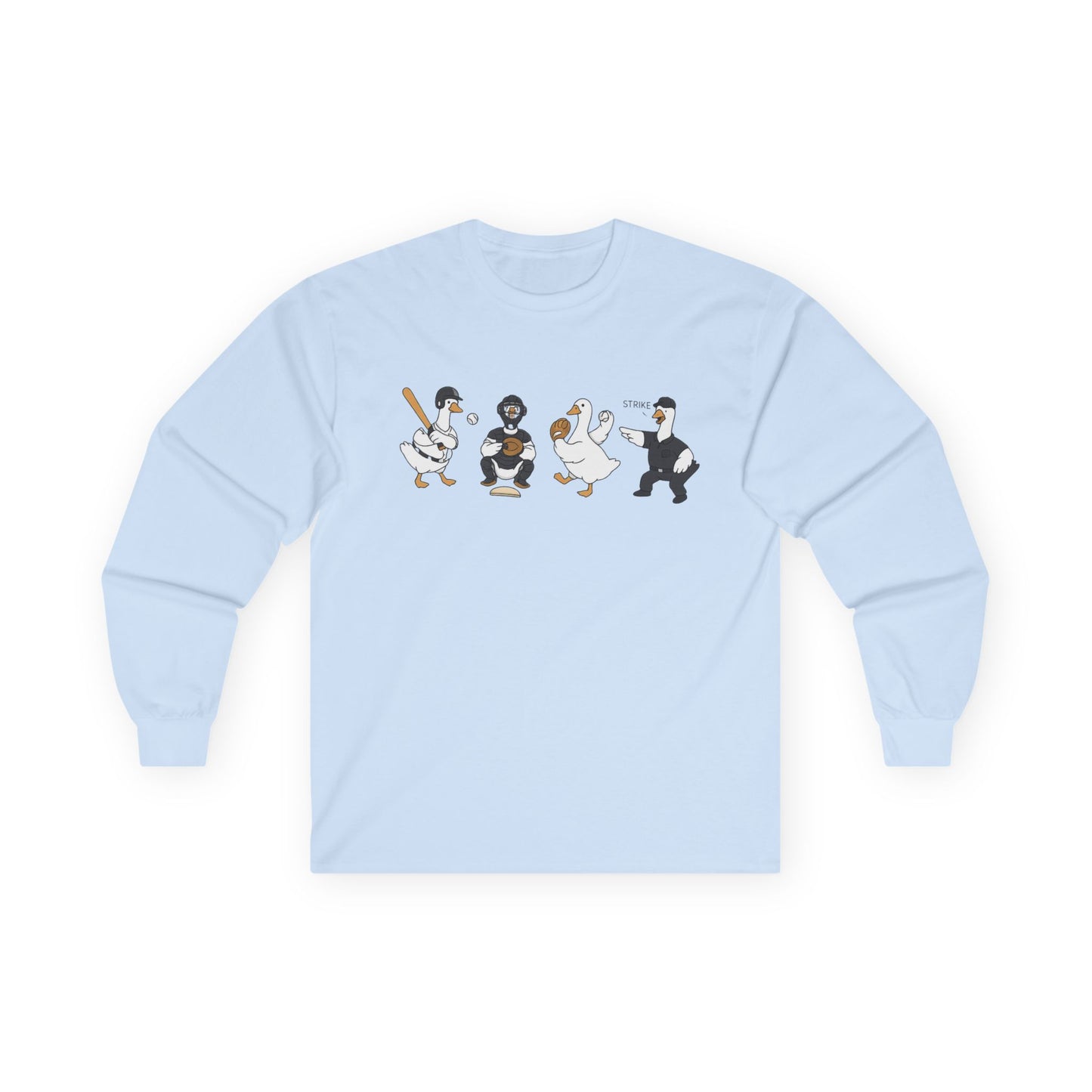 Baseball Players Lineup Long Sleeve Tee