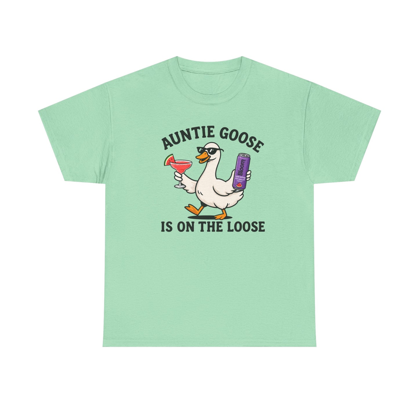 Auntie Goose Is On The Loose Tee - Funny Aunt Shirt for Parties & Gifts