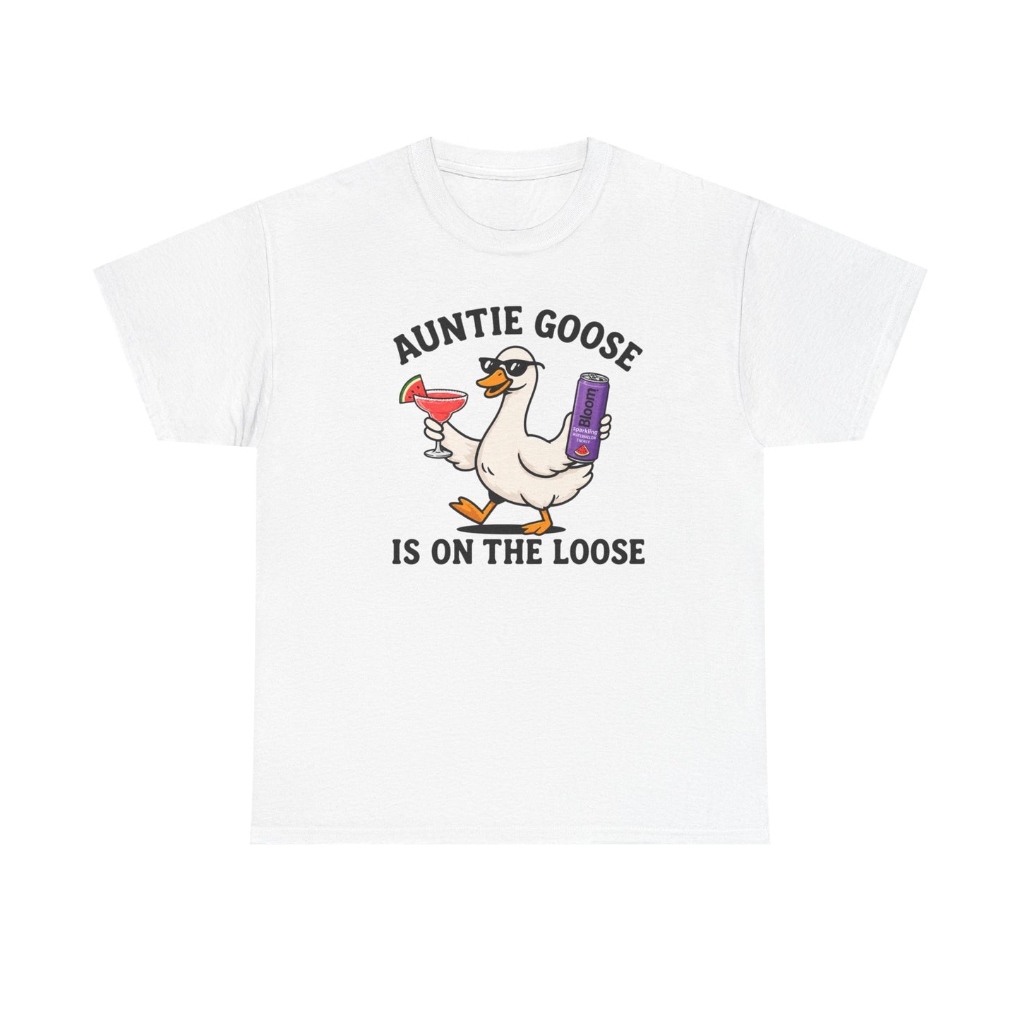 Auntie Goose Is On The Loose Tee - Funny Aunt Shirt for Parties & Gifts