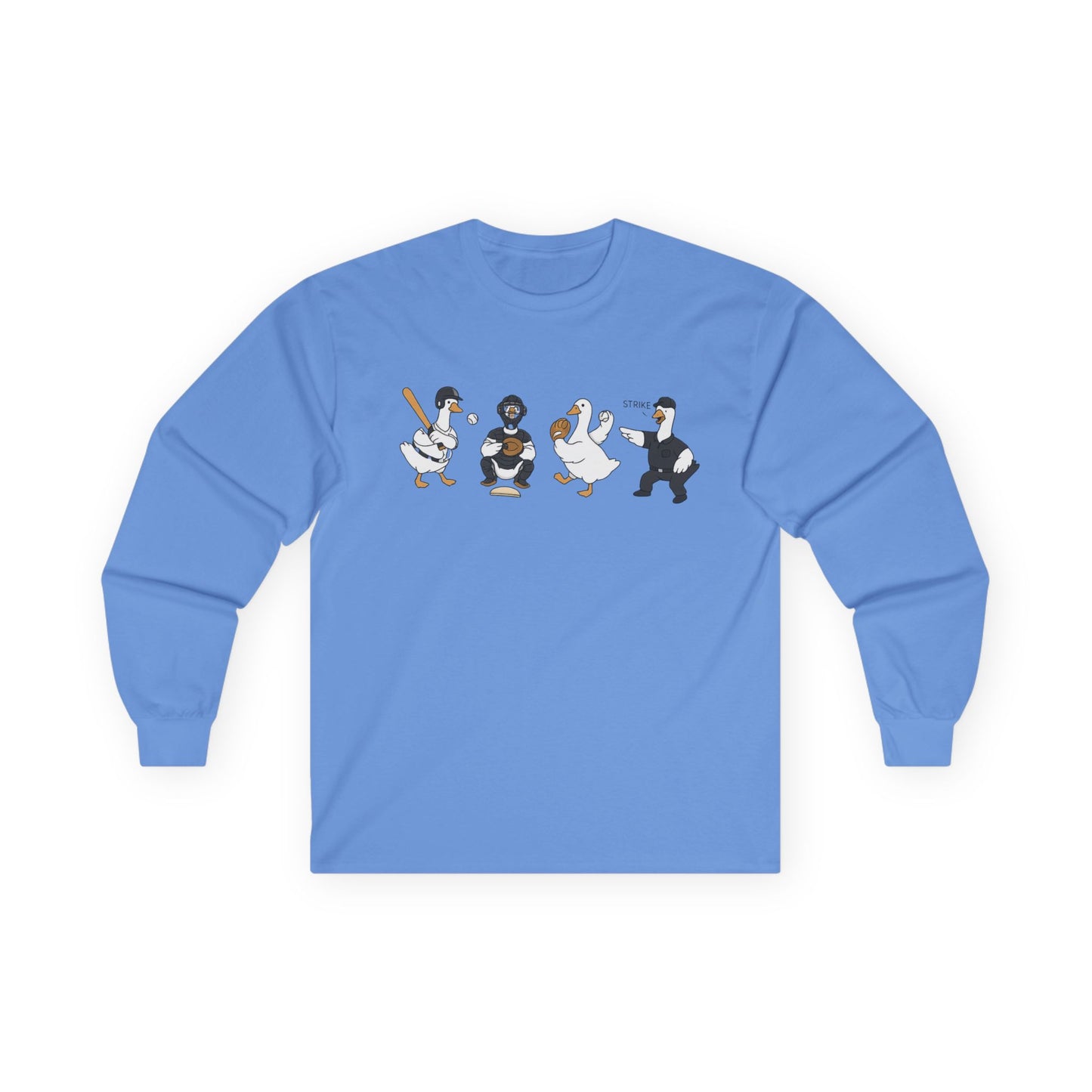 Baseball Players Lineup Long Sleeve Tee