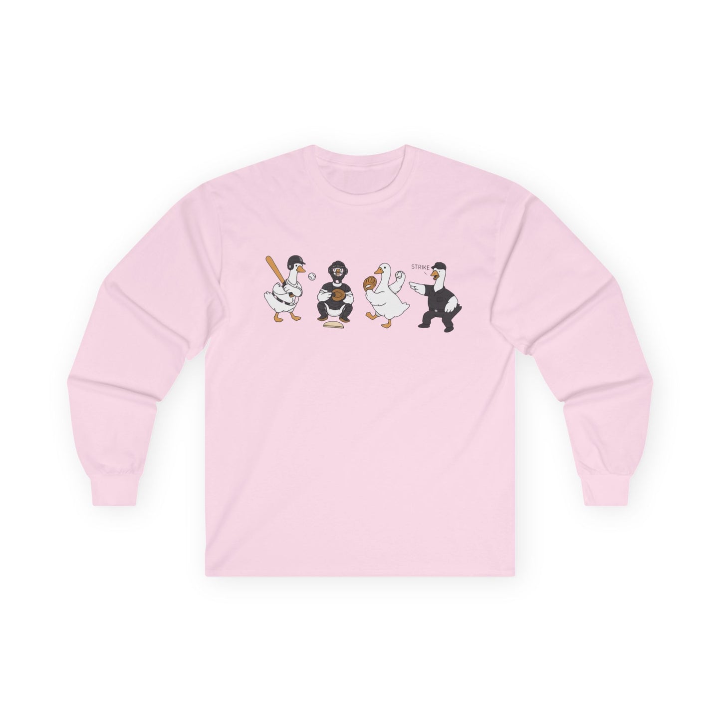 Baseball Players Lineup Long Sleeve Tee