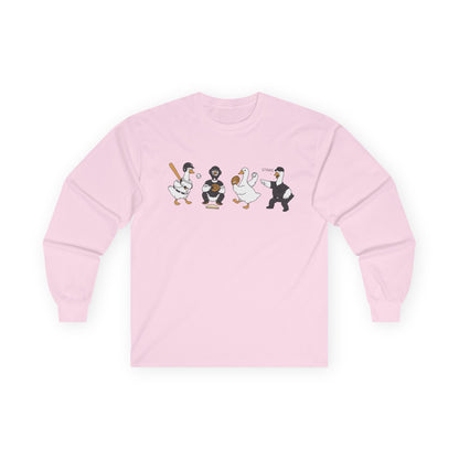 Baseball Players Lineup Long Sleeve Tee