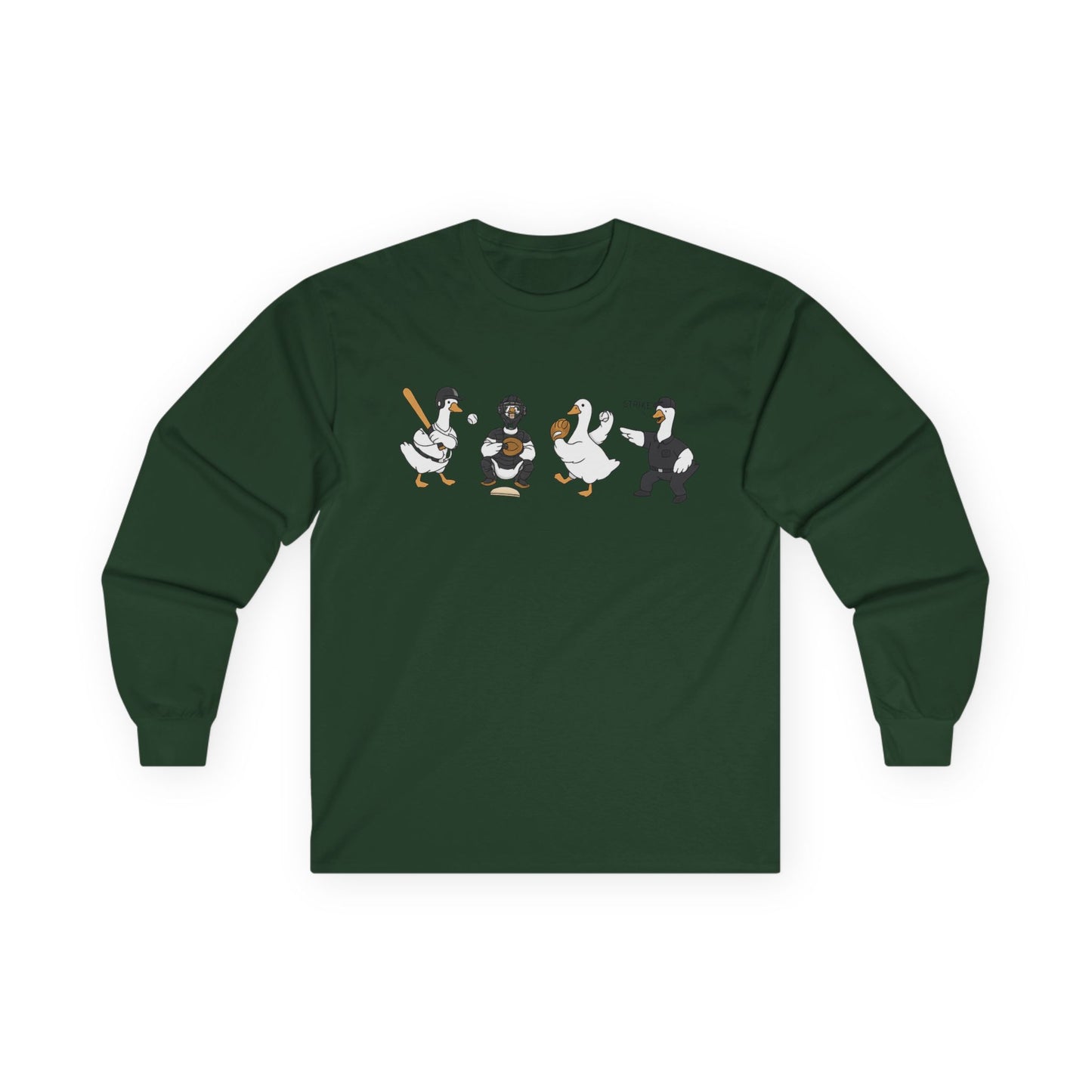 Baseball Players Lineup Long Sleeve Tee