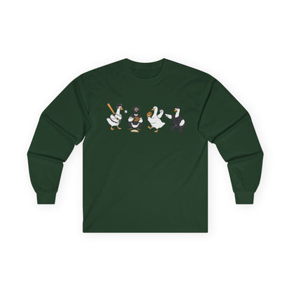 Baseball Players Lineup Long Sleeve Tee