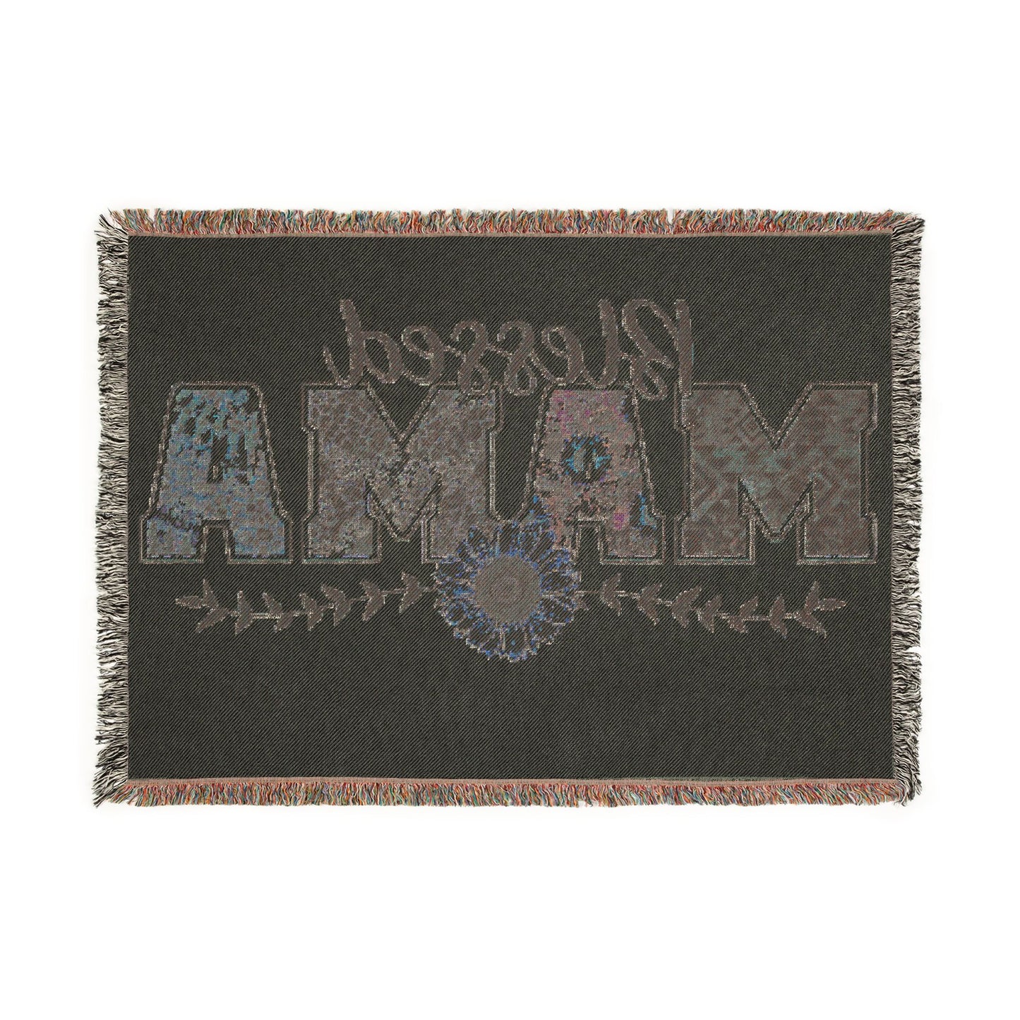 Blessed Mama Woven Blanket
