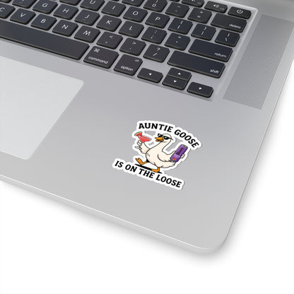 Auntie Goose Is On The Loose Sticker