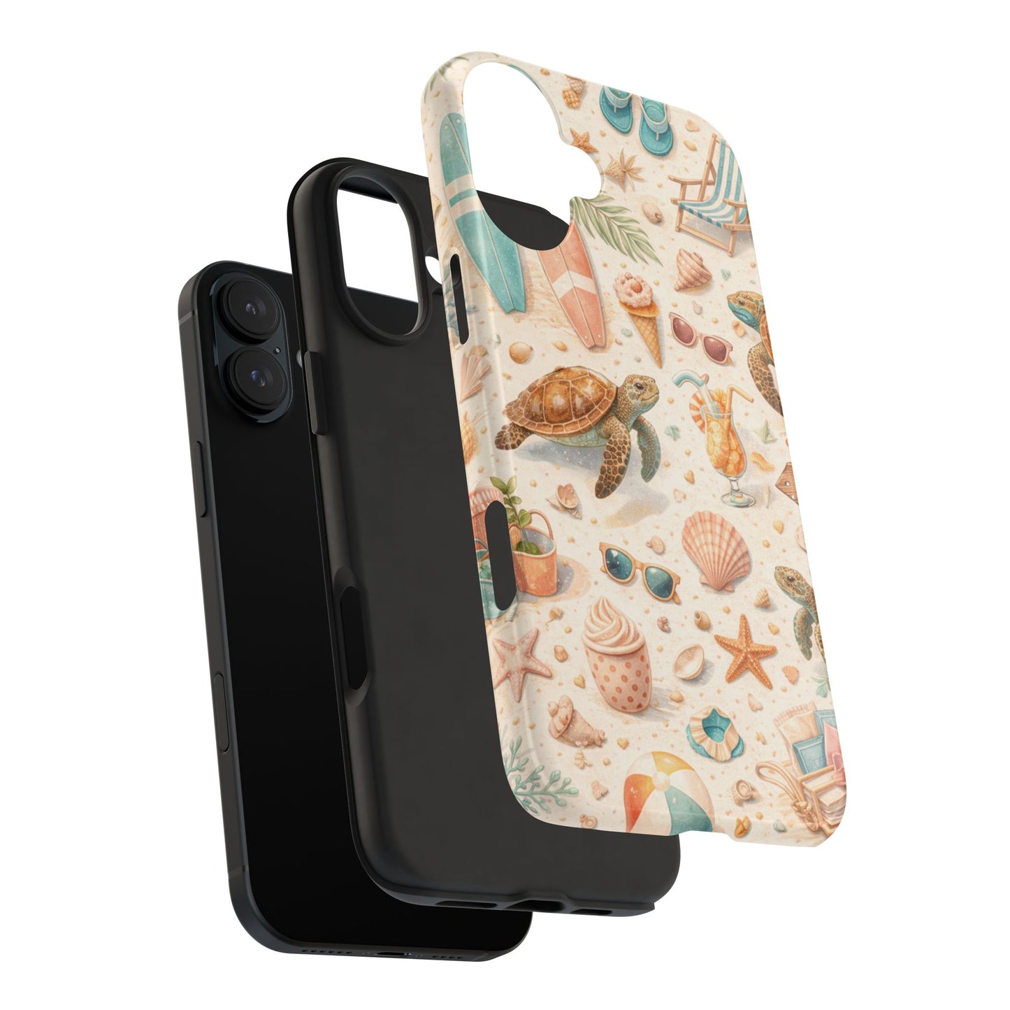 Beach Sea Turtle Tough Phone Case
