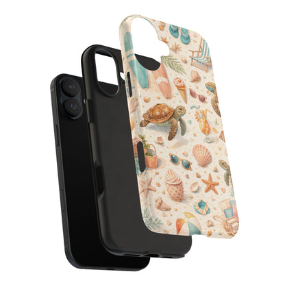Beach Sea Turtle Tough Phone Case