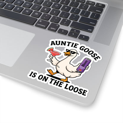 Auntie Goose Is On The Loose Sticker