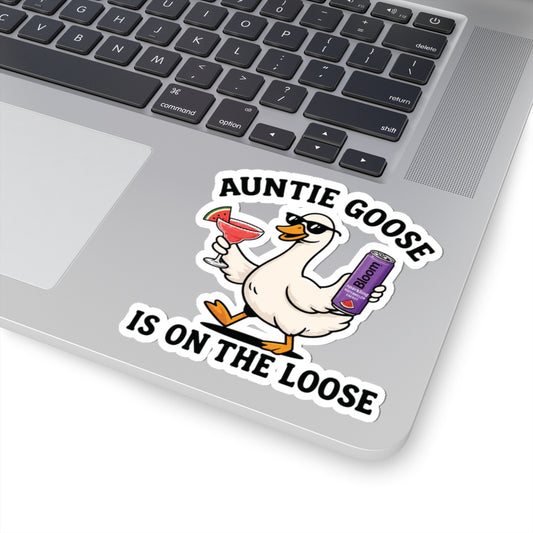 Auntie Goose Is On The Loose Sticker