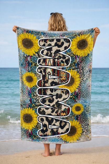 Good Moms Say Bad Words Large30x60 beach towel