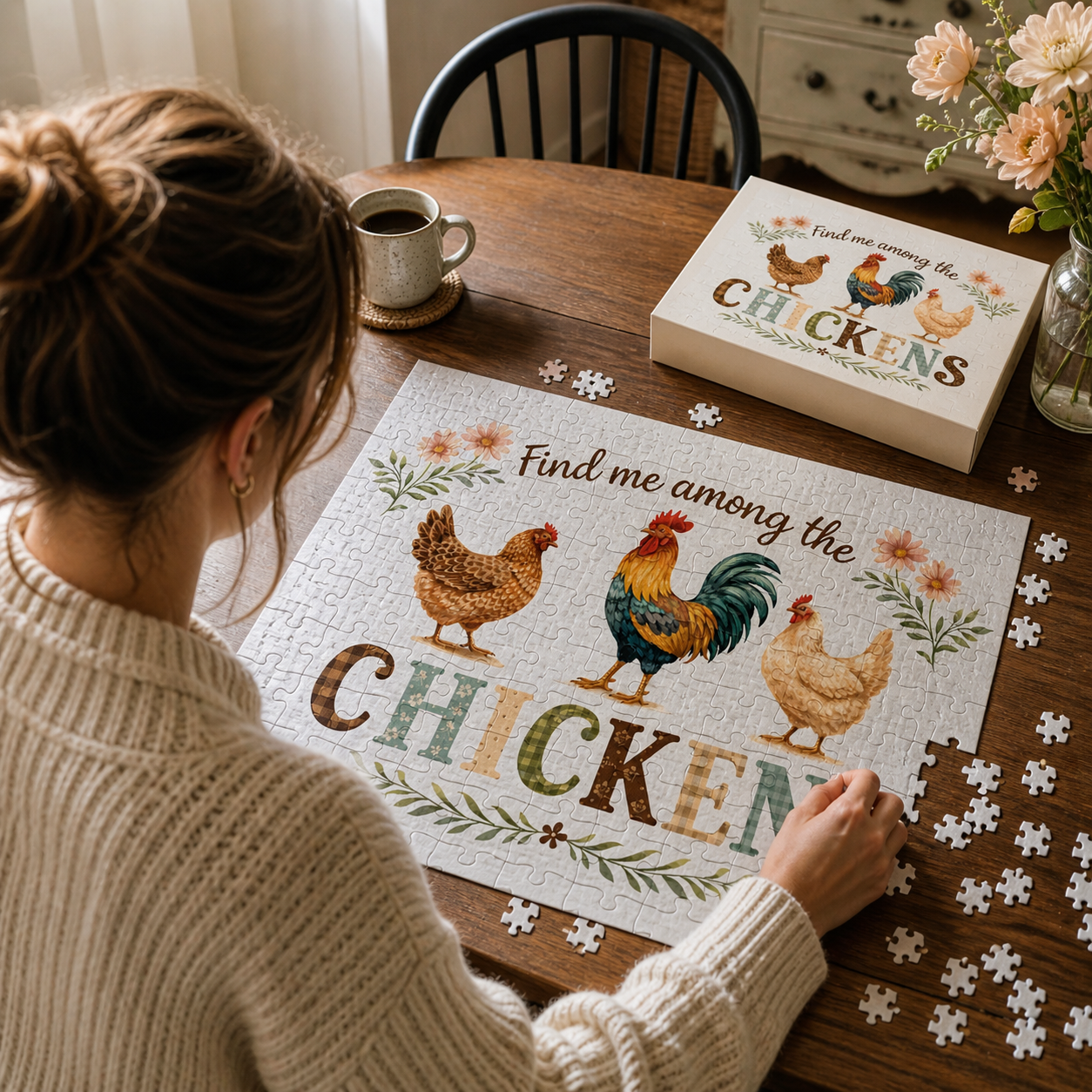 Find Me Among the Chickens Puzzle