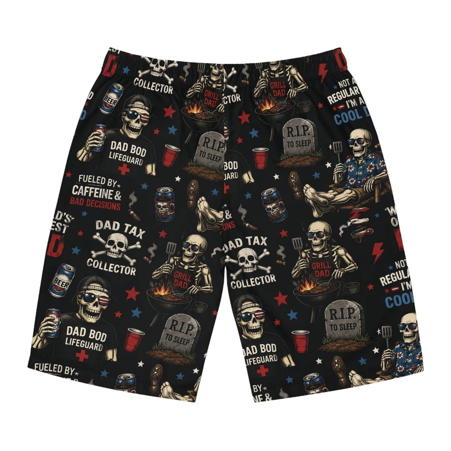 Dad Skull Board Shorts