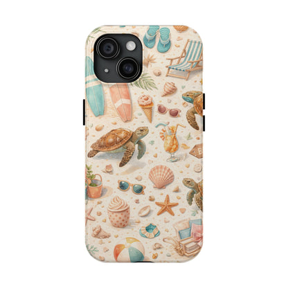 Beach Sea Turtle Tough Phone Case