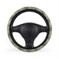 Marbled Teal and Beige Steering Wheel Cover