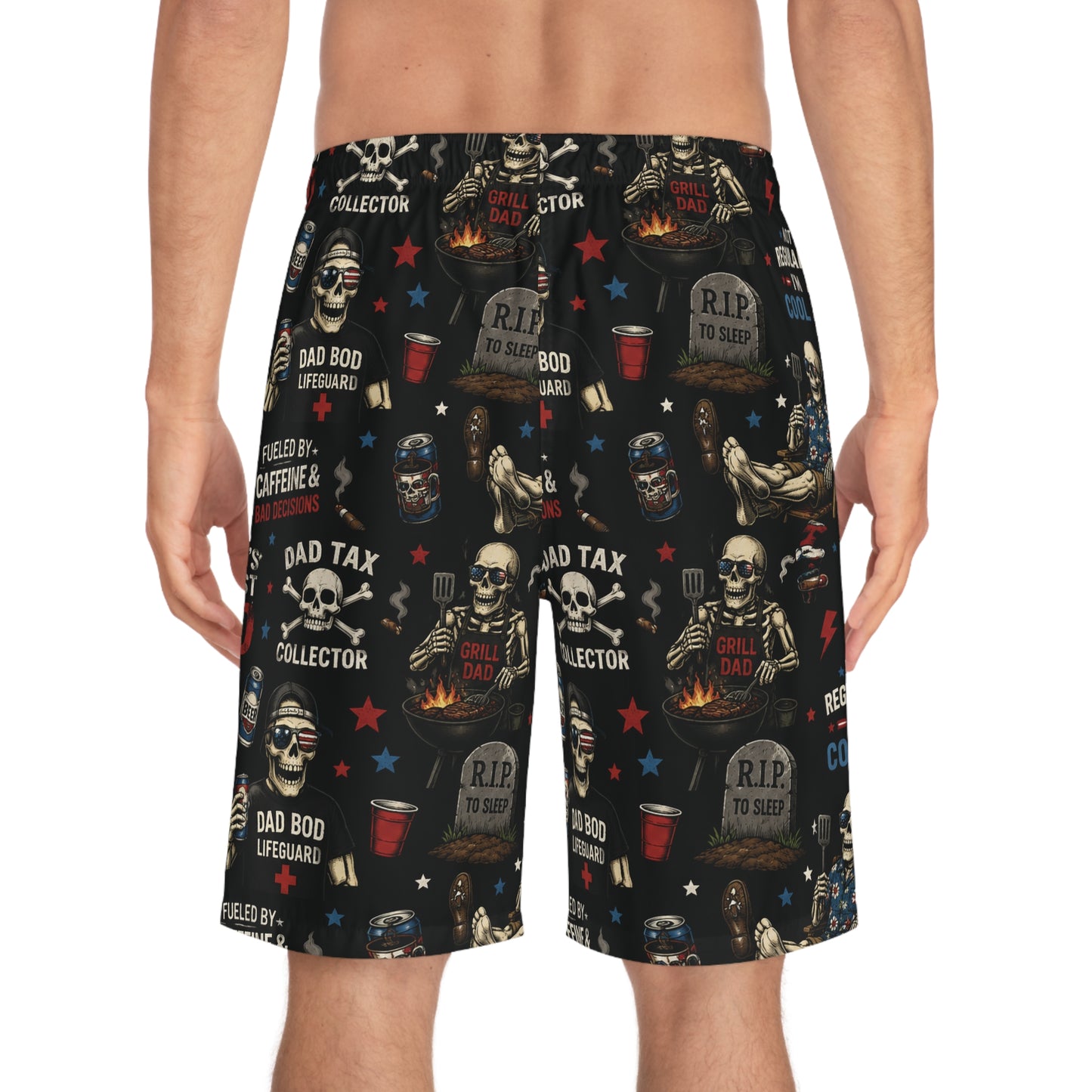 Dad Skull Board Shorts