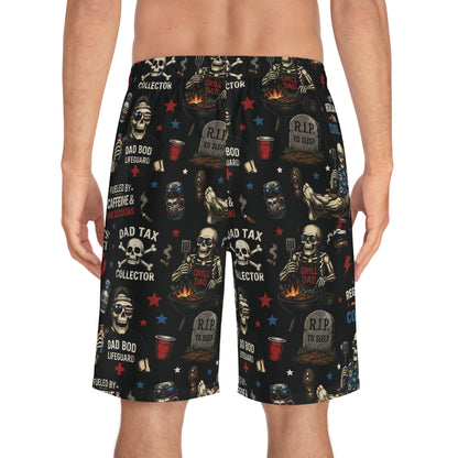 Dad Skull Board Shorts