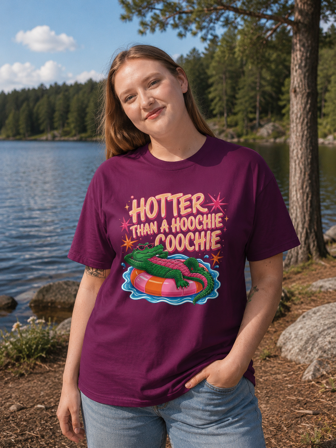 Hotter Than a Hoochie Coochie Alligator Tee