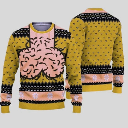 Funny Ugly Christmas Sweater  Festive Holiday Graphic Pullover