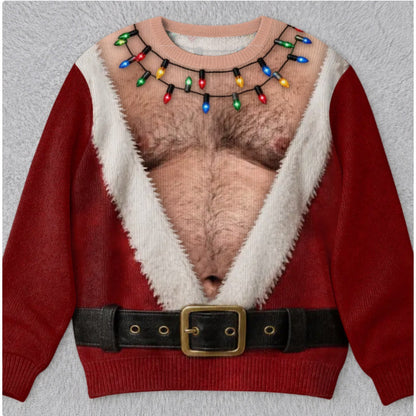Funny Ugly Christmas Sweater  Festive Holiday Graphic Pullover