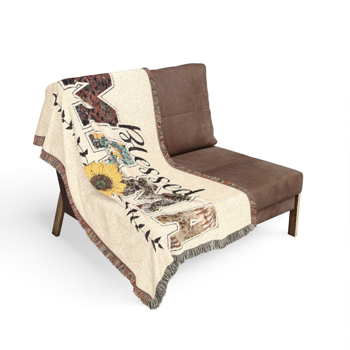 Blessed Mama Woven Blanket